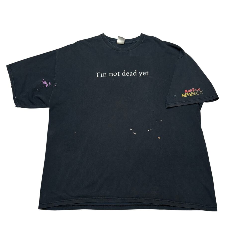 Vintage Monty Python Spamalot Im Not Dead Yet Shirt Men's 2XL Musical 90s Y2K